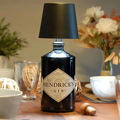 Rechargeable Wireless Bottle Lamp with Touch Dimming by HitMyNeed