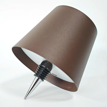 Rechargeable Wireless Bottle Lamp with Touch Dimming brown by HitMyNeed