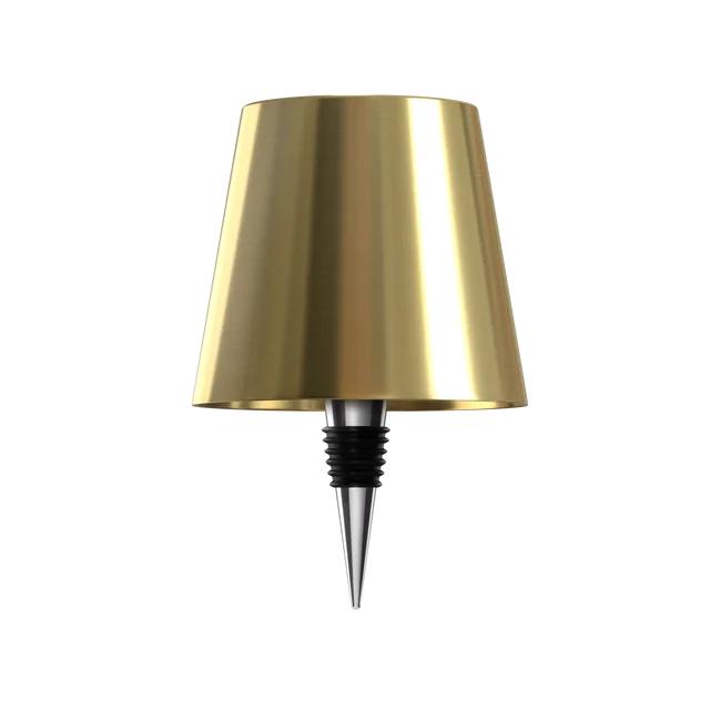 Rechargeable Wireless Bottle Lamp with Touch Dimming gold by HitMyNeed