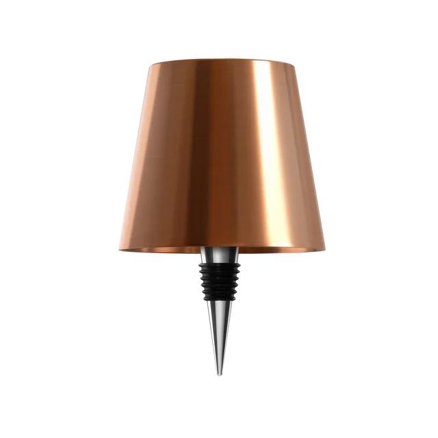 Rechargeable Wireless Bottle Lamp with Touch Dimming rose-gold by HitMyNeed