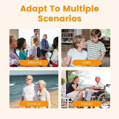 Rechargeable Wireless BTE Hearing Aids with Case by HitMyNeed