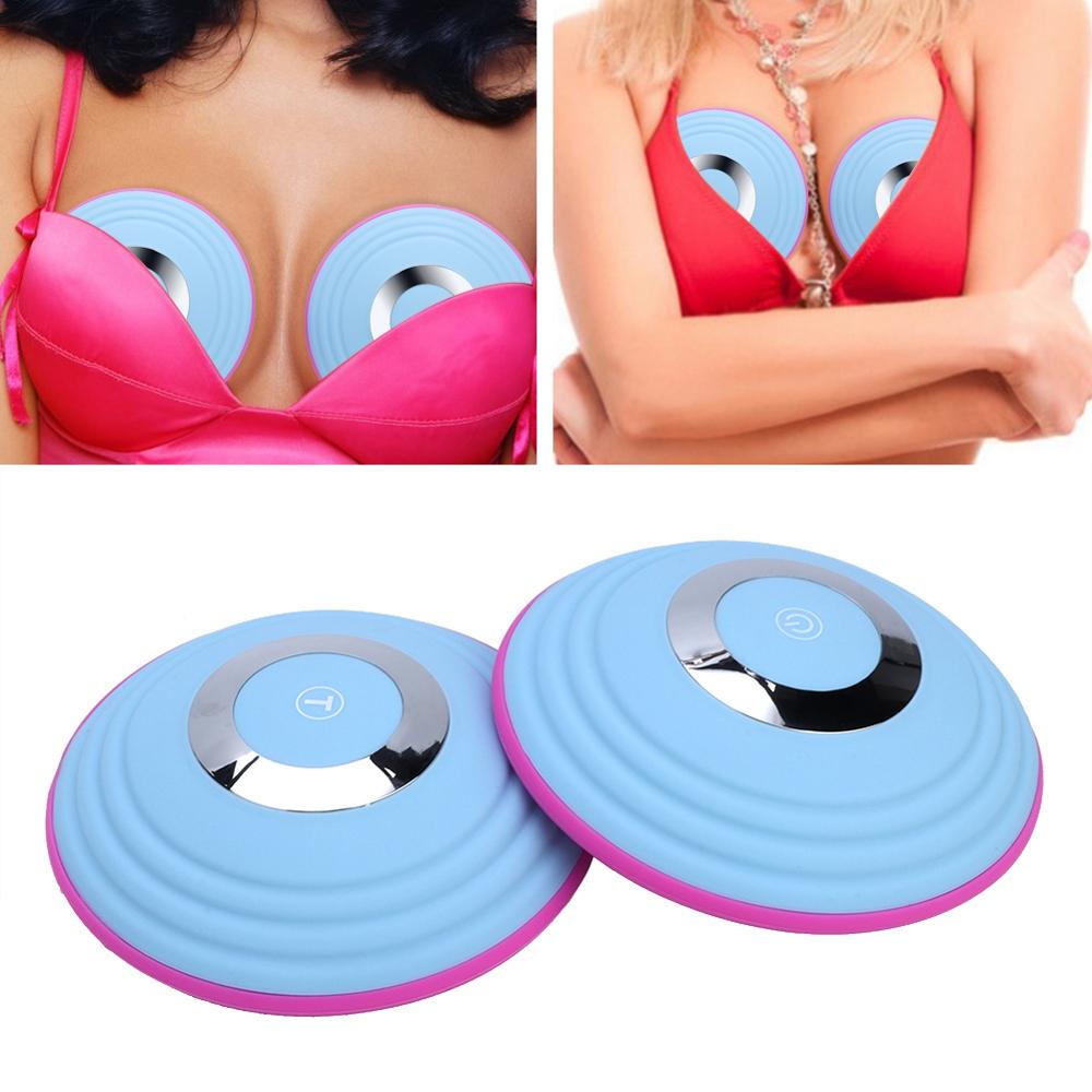 Rechargeable Wireless Electric Breast Massager (Pair) by HitMyNeed
