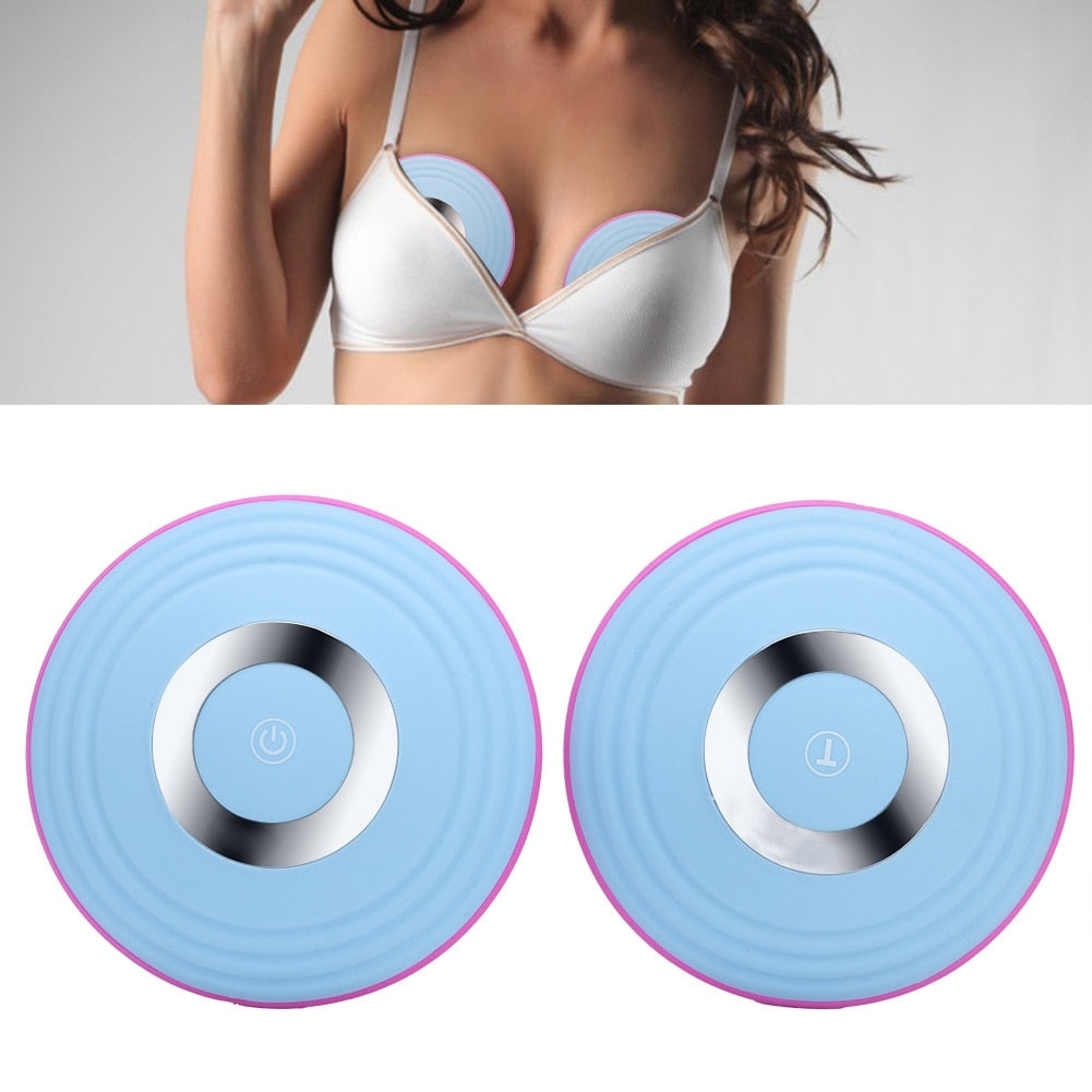 Rechargeable Wireless Electric Breast Massager (Pair) by HitMyNeed