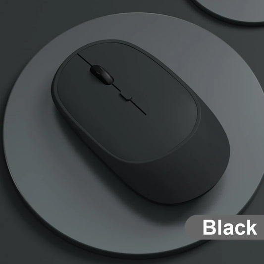 Rechargeable Wireless Mouse, Dual Mode Silent Mouse black by HitMyNeed