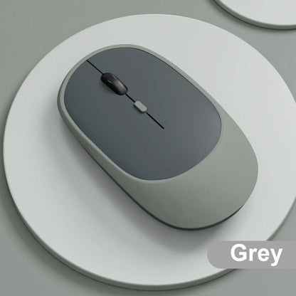Rechargeable Wireless Mouse, Dual Mode Silent Mouse dark-grey by HitMyNeed