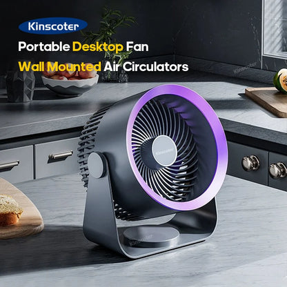 Rechargeable Wireless Multi‑Mount Quiet Fan 13cm by HitMyNeed