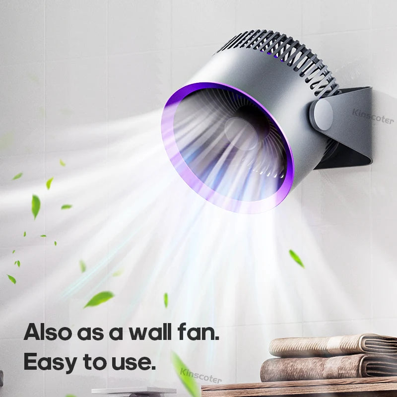 Rechargeable Wireless Multi‑Mount Quiet Fan 13cm by HitMyNeed