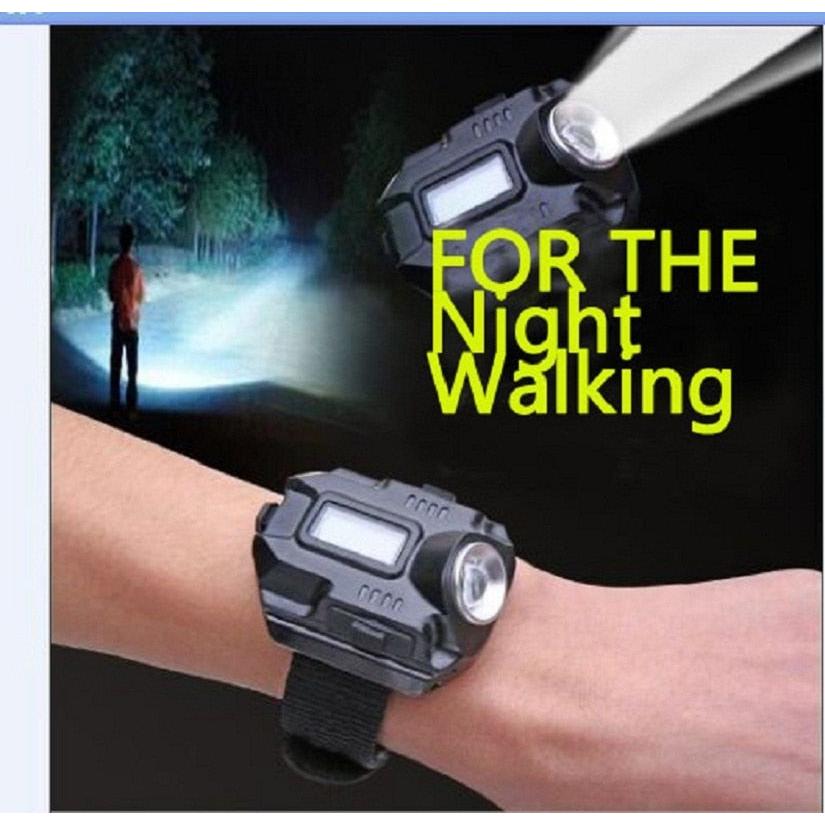 Rechargeable Wrist Flashlight Watch with SOS Signal by HitMyNeed
