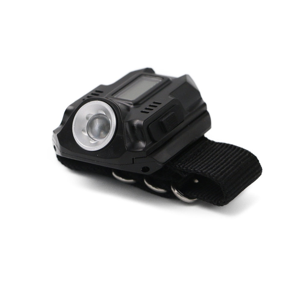 Rechargeable Wrist Flashlight Watch with SOS Signal by HitMyNeed