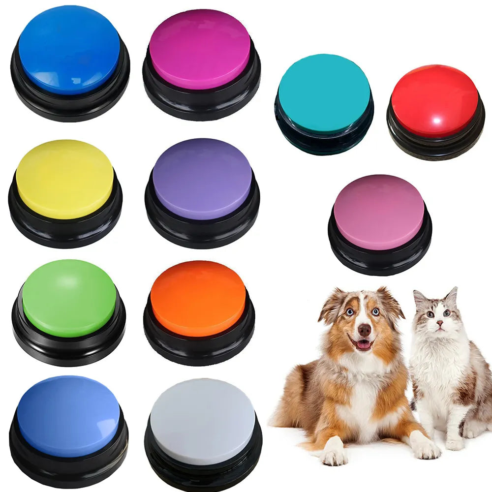 Recordable Talking Pet Buttons for Dog Training by HitMyNeed