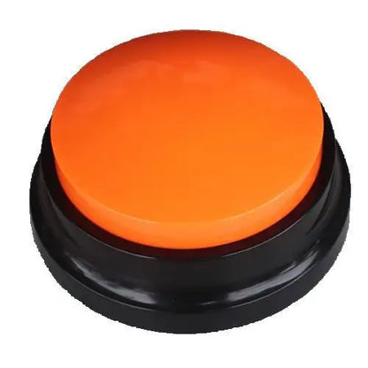 Recordable Talking Pet Buttons for Dog Training orange by HitMyNeed