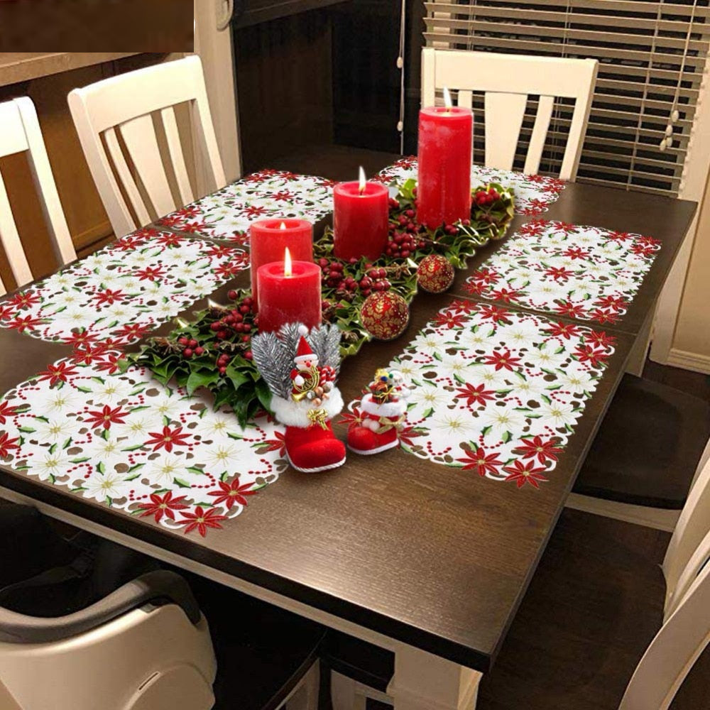 Rectangle Christmas Table Mats Set of 4 by HitMyNeed