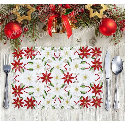 Rectangle Christmas Table Mats Set of 4 by HitMyNeed