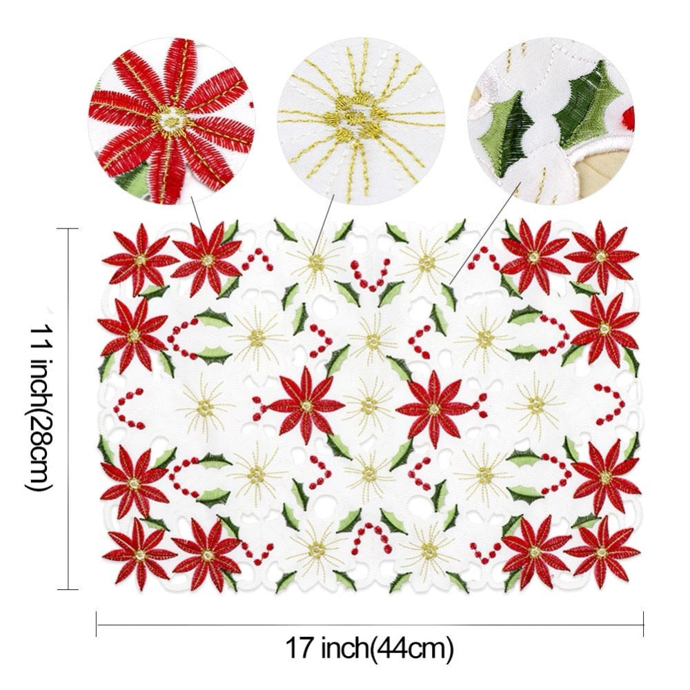 Rectangle Christmas Table Mats Set of 4 by HitMyNeed