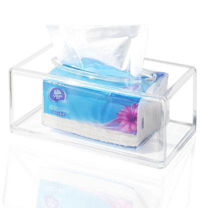 Rectangular Clear Acrylic Tissue Box Holder by HitMyNeed