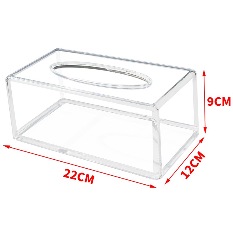 Rectangular Clear Acrylic Tissue Box Holder by HitMyNeed