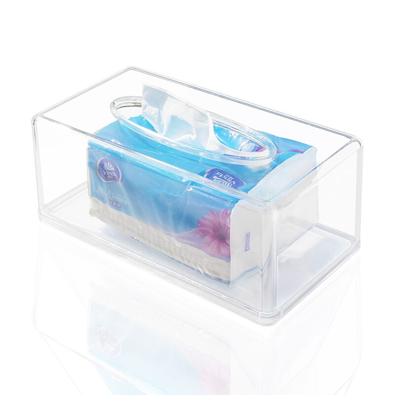 Rectangular Clear Acrylic Tissue Box Holder by HitMyNeed
