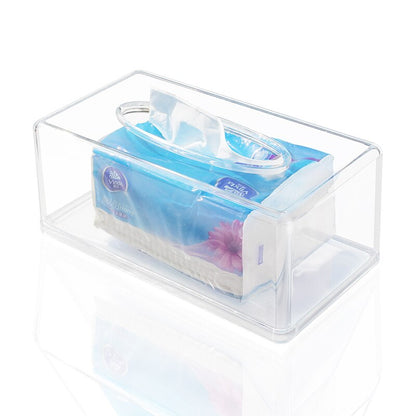 Rectangular Clear Acrylic Tissue Box Holder by HitMyNeed