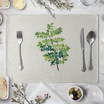 Rectangular Cotton Linen Table Placemat 40x30cm 11 by HitMyNeed