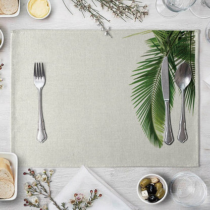 Rectangular Cotton Linen Table Placemat 40x30cm 13 by HitMyNeed