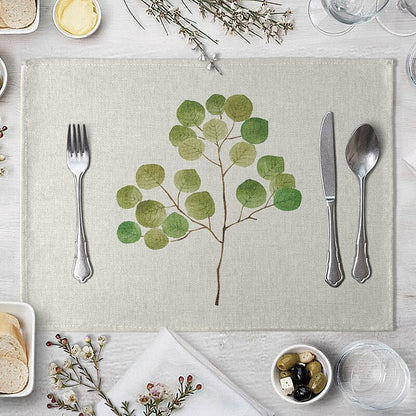 Rectangular Cotton Linen Table Placemat 40x30cm 19 by HitMyNeed