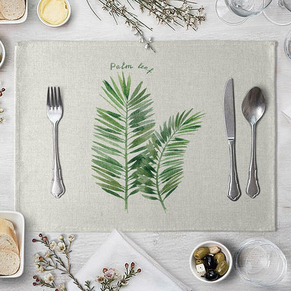 Rectangular Cotton Linen Table Placemat 40x30cm 20 by HitMyNeed
