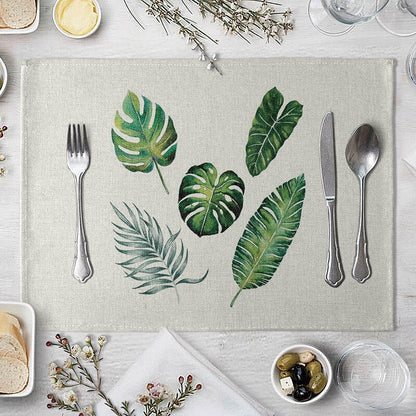 Rectangular Cotton Linen Table Placemat 40x30cm 26 by HitMyNeed