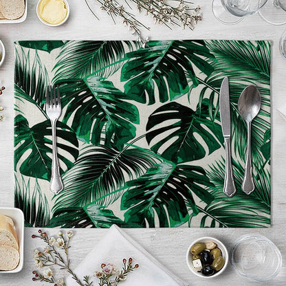 Rectangular Cotton Linen Table Placemat 40x30cm by HitMyNeed