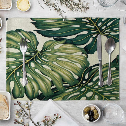 Rectangular Cotton Linen Table Placemat 40x30cm 3 by HitMyNeed
