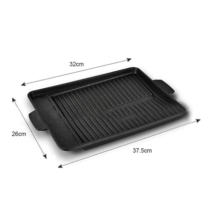 Rectangular Stovetop Grill Pan, Non-Stick 37.5 x 26cm by HitMyNeed