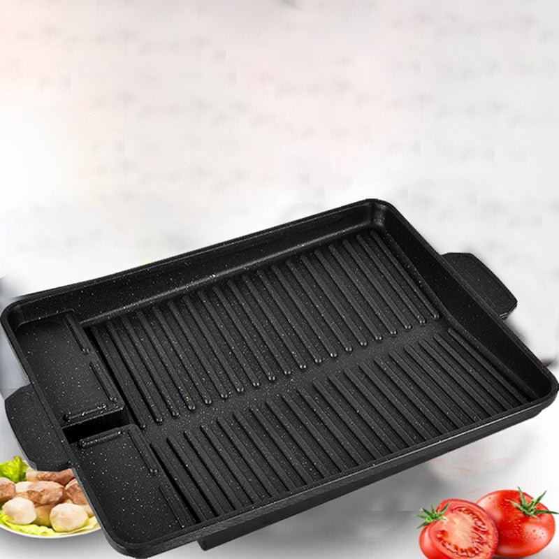 Rectangular Stovetop Grill Pan, Non-Stick 37.5 x 26cm by HitMyNeed