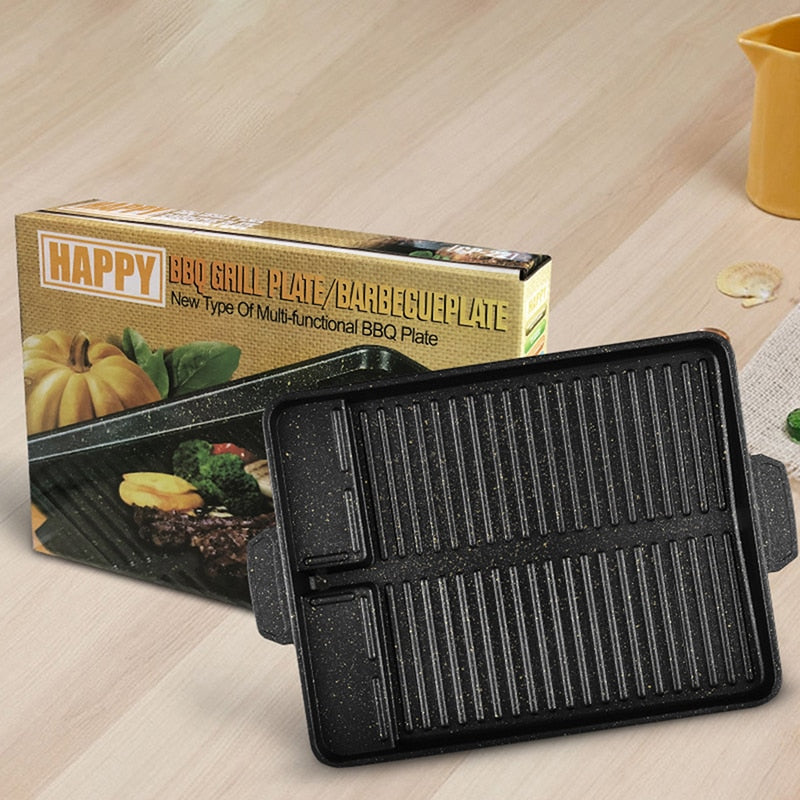 Rectangular Stovetop Grill Pan, Non-Stick 37.5 x 26cm by HitMyNeed