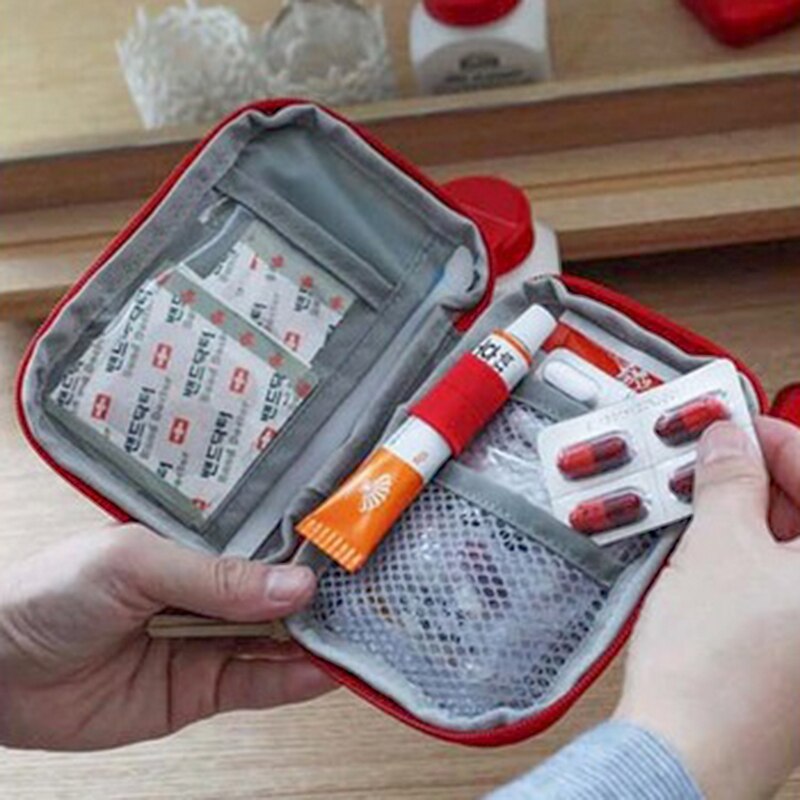 Red Canvas Small Medical Bag Organizer by HitMyNeed