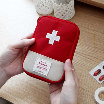 Red Canvas Small Medical Bag Organizer by HitMyNeed