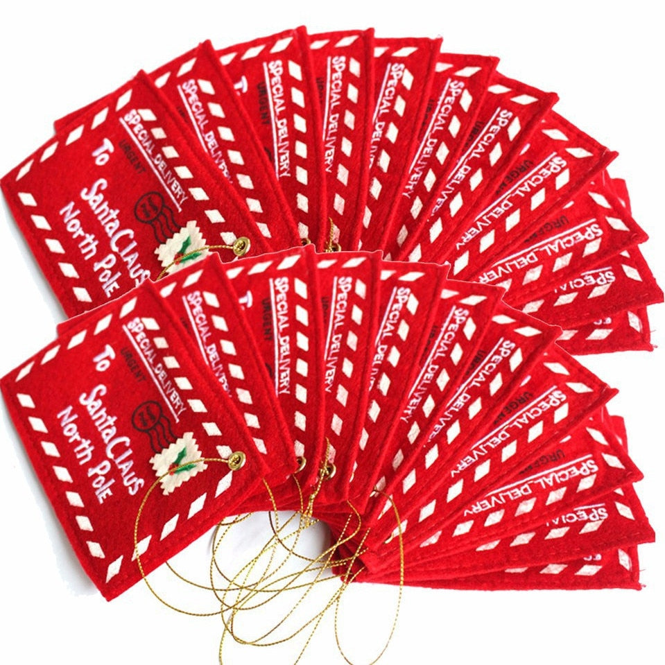 Red Christmas Santa Gift Envelopes (Set of 5) by HitMyNeed