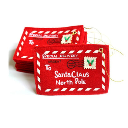 Red Christmas Santa Gift Envelopes (Set of 5) by HitMyNeed