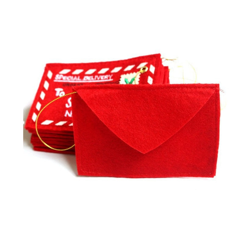 Red Christmas Santa Gift Envelopes (Set of 5) by HitMyNeed
