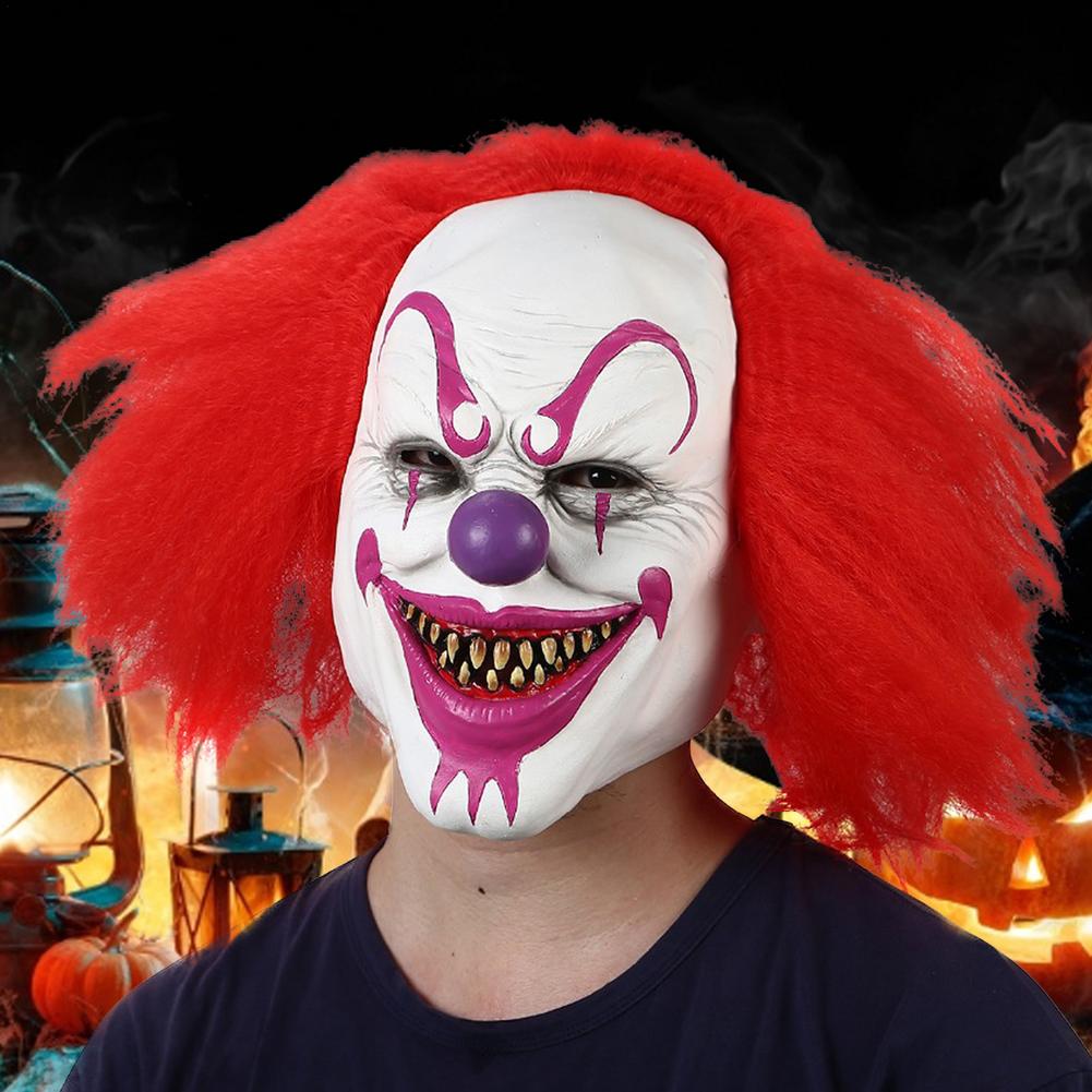 Red Eye Clown Latex Halloween Mask by HitMyNeed
