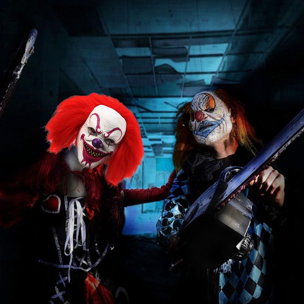 Red Eye Clown Latex Halloween Mask by HitMyNeed