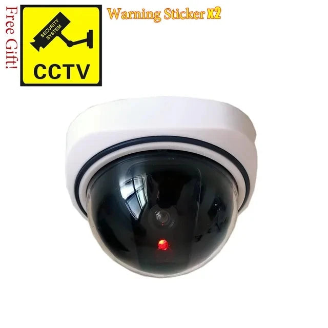 Red Flashing LED Dummy CCTV Camera for Home & Office dome-s by HitMyNeed