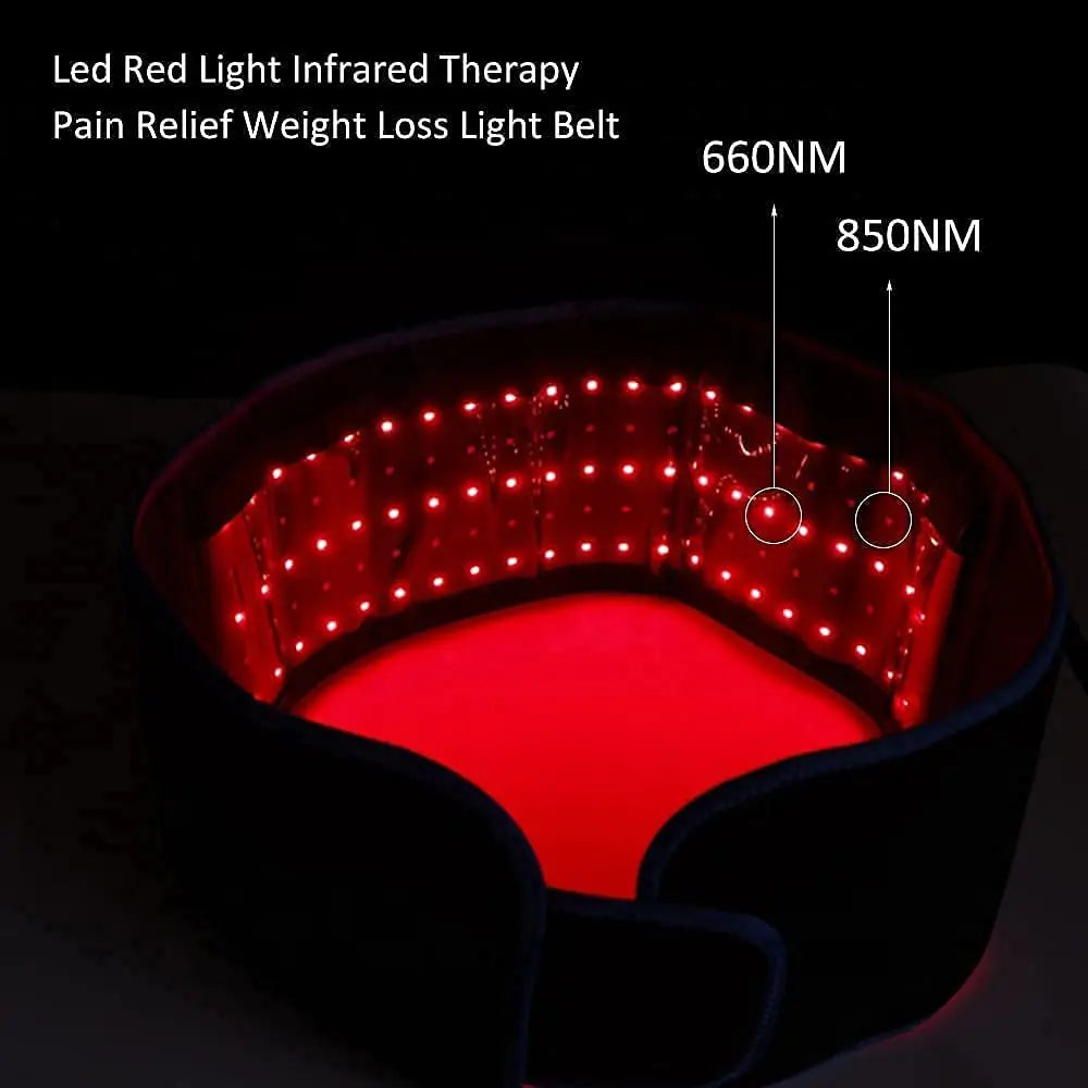 Red & Infrared LED Light Therapy Belt 660nm 850nm by HitMyNeed