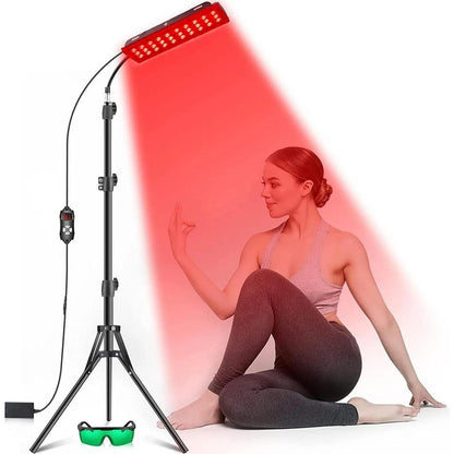 Red & Infrared Light Therapy Lamp with Tripod 660/850nm by HitMyNeed