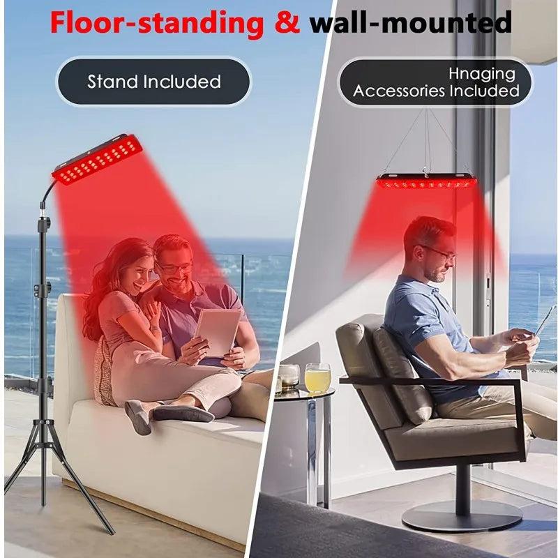 Red & Infrared Light Therapy Lamp with Tripod 660/850nm by HitMyNeed
