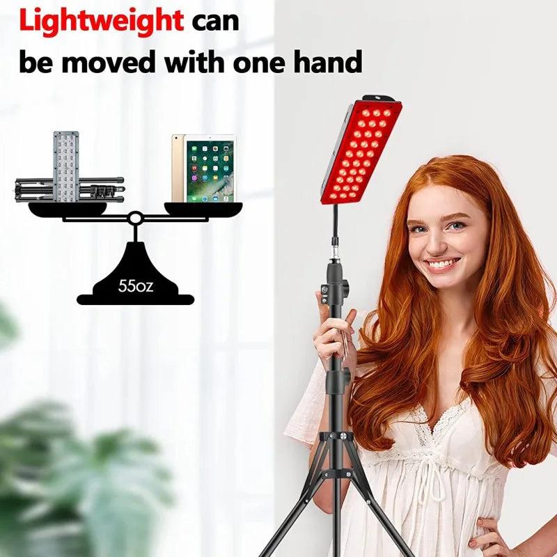 Red & Infrared Light Therapy Lamp with Tripod 660/850nm by HitMyNeed