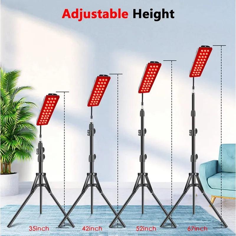 Red & Infrared Light Therapy Lamp with Tripod 660/850nm by HitMyNeed
