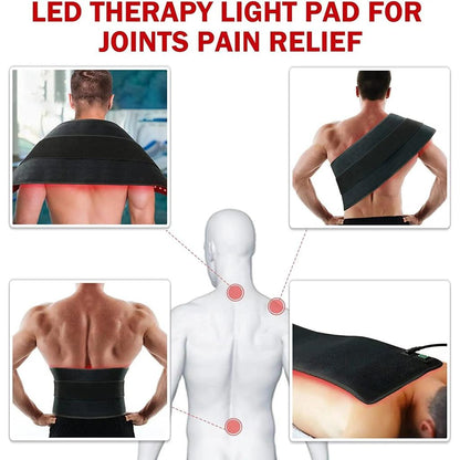 Red & Infrared Therapy Belt Wrap for Pain Relief by HitMyNeed