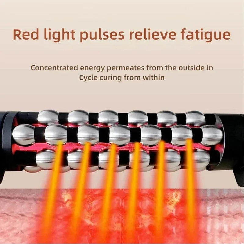 Red Light Heated 360° Body Massager Roller by HitMyNeed