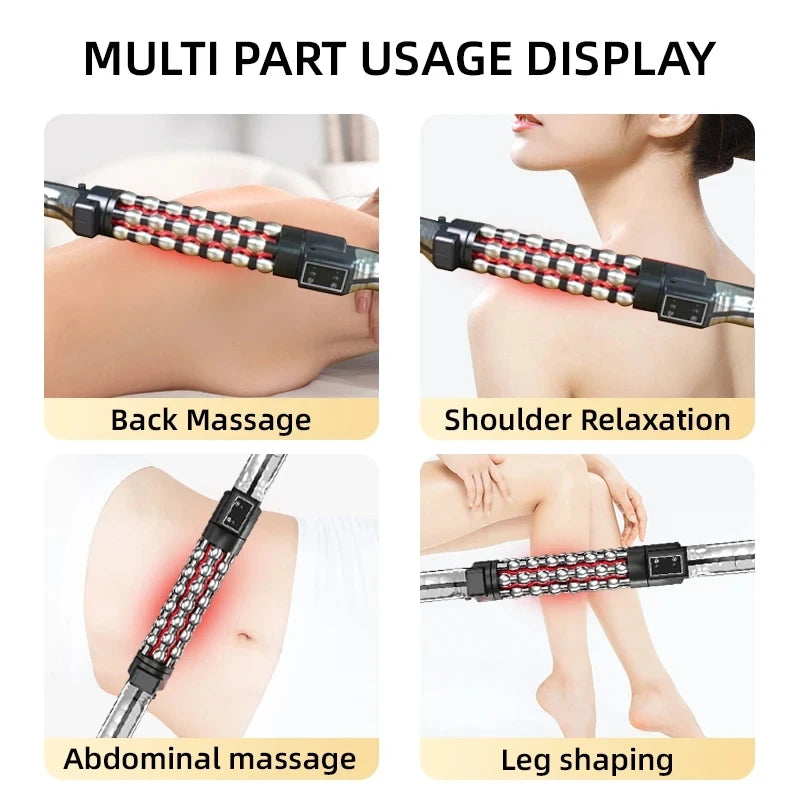 Red Light Heated 360° Body Massager Roller by HitMyNeed