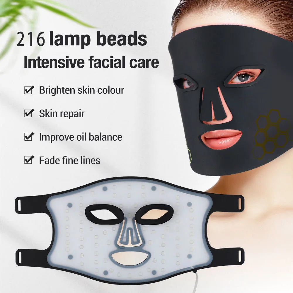 Red Light Therapy Mask 460nm 660nm 850nm for Face Care by HitMyNeed