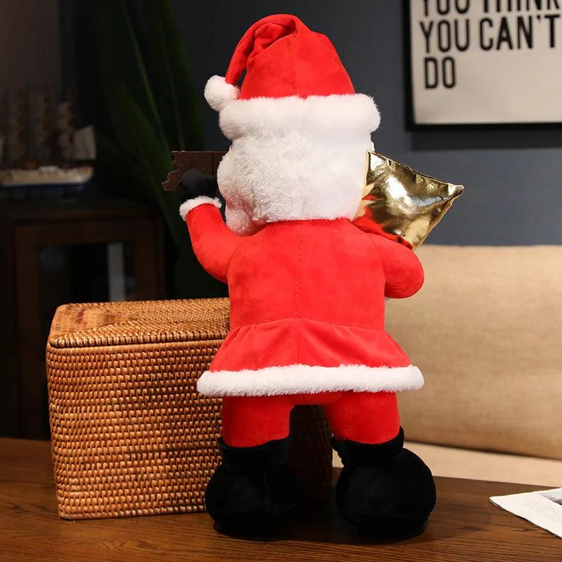 Red Santa Claus Plush Toy Christmas Decor Doll by HitMyNeed